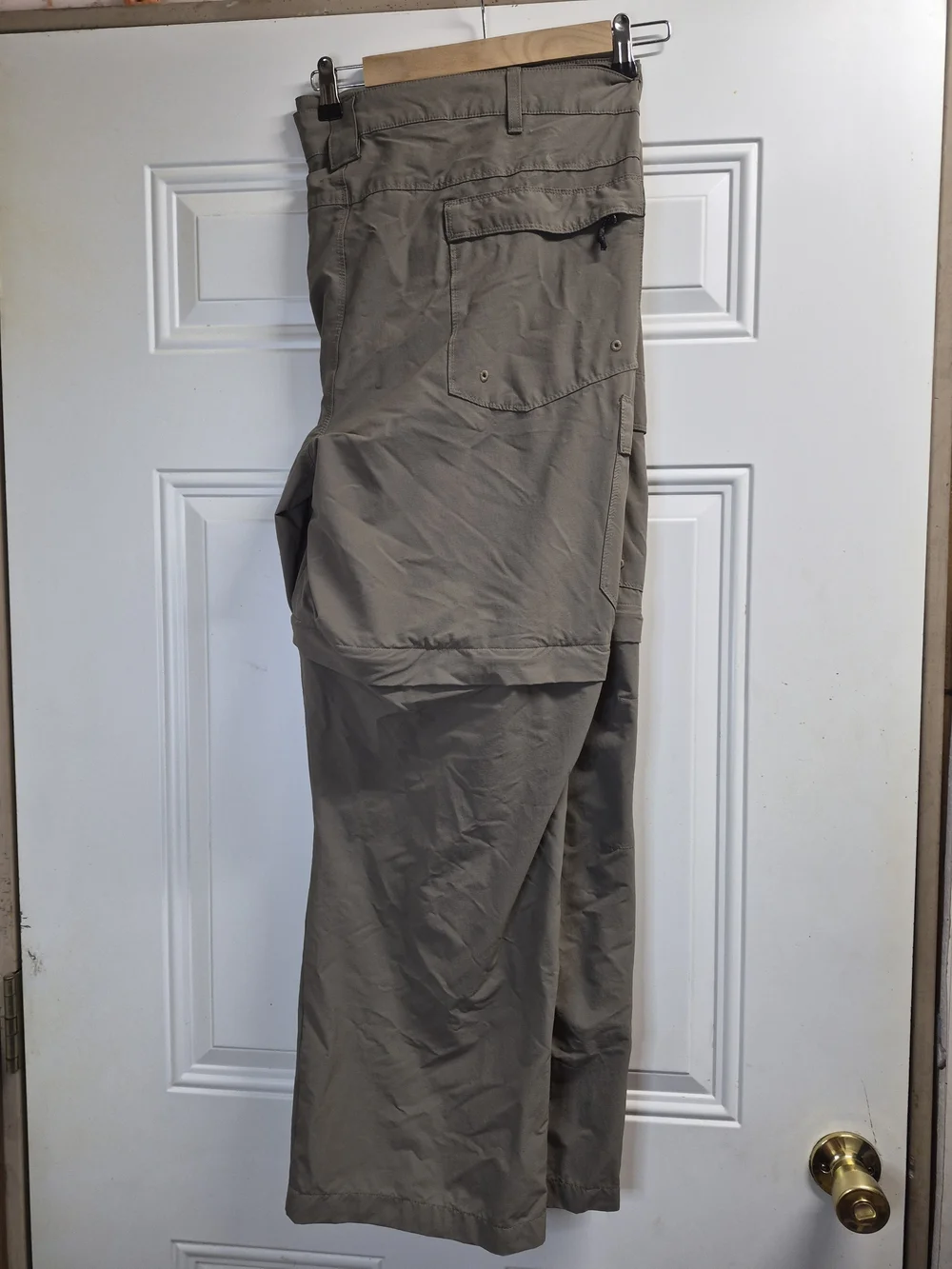 Men's Convertible Cargo Pants in Taupe — Lightweight Zip-Off Design